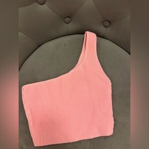 Babaton One-Shoulder top Soft Pink